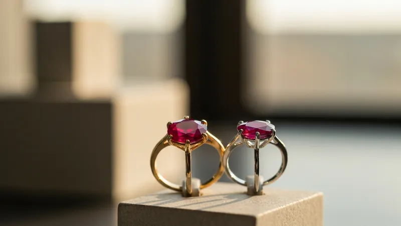 Bague rubis : choix de la monture