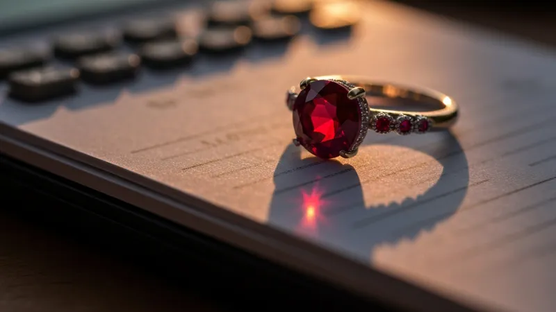 Budget pour une bague rubis