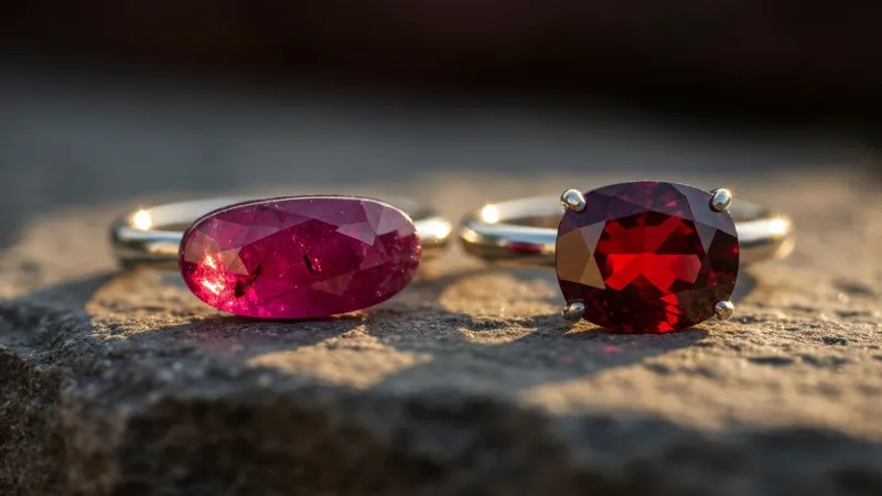 Différences entre rubis naturels et synthétiques