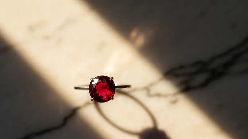 Achat d'une bague rubis