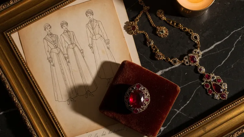 Influence historique des bagues rubis dans la mode
